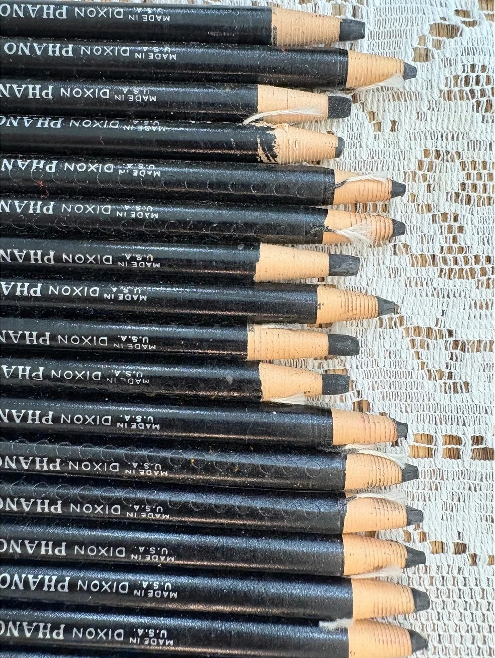 Vintage China Marker Grease Pencil Lot of 28 Dixon Phano Blaisdell NOS Black Red